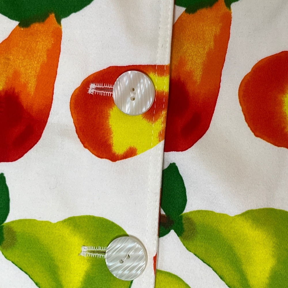 Harve Benard Pear Print Blazer Womens 12 Fruitcore Kitschy Pop Art Eclectic - Picture 8 of 15